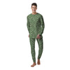 Dark Green Paisley Bandana Print Men's Pajamas-grizzshop