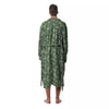 Dark Green Paisley Bandana Print Men's Robe-grizzshop