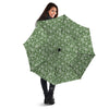 Dark Green Paisley Bandana Print Umbrella-grizzshop