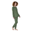 Dark Green Paisley Bandana Print Women's Pajamas-grizzshop