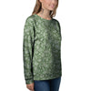 Dark Green Paisley Bandana Print Women's Sweatshirt-grizzshop