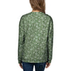 Dark Green Paisley Bandana Print Women's Sweatshirt-grizzshop