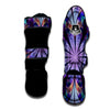 Dark Mandala Teal And Purple Print Muay Thai Shin Guards-grizzshop