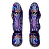 Dark Mandala Teal And Purple Print Muay Thai Shin Guards-grizzshop