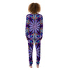 Dark Mandala Teal And Purple Print Women's Pajamas-grizzshop