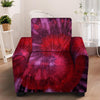 Dark Red Tie Dye Armchair Cover-grizzshop