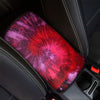 Dark Red Tie Dye Car Console Cover-grizzshop