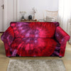 Dark Red Tie Dye Loveseat Cover-grizzshop