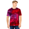 Dark Red Tie Dye Men T Shirt-grizzshop