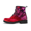 Dark Red Tie Dye Men's Boots-grizzshop