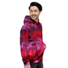 Dark Red Tie Dye Men's Hoodie-grizzshop