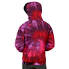 Dark Red Tie Dye Men's Hoodie-grizzshop