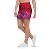 Dark Red Tie Dye Mini Skirt-grizzshop