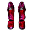 Dark Red Tie Dye Muay Thai Shin Guard-grizzshop