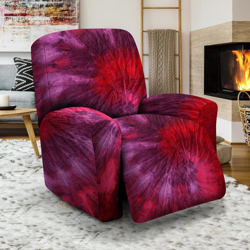 Dark Red Tie Dye Recliner Cover-grizzshop