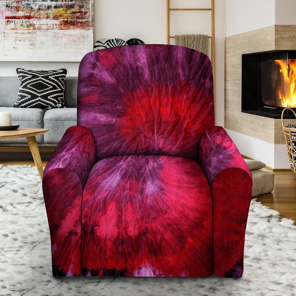 Dark Red Tie Dye Recliner Cover-grizzshop