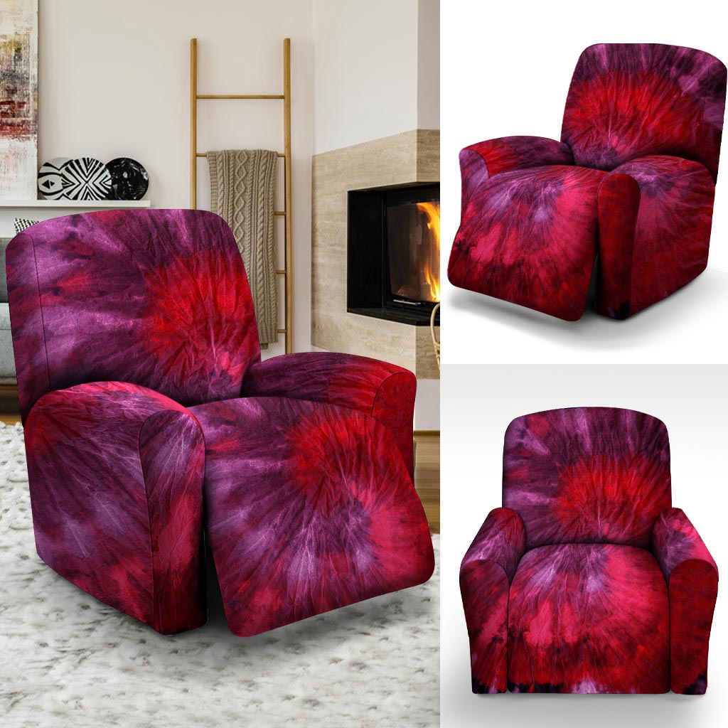 Dark Red Tie Dye Recliner Cover-grizzshop