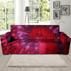 Dark Red Tie Dye Sofa Cover-grizzshop