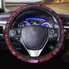 Dark Red Tie Dye Steering Wheel Cover-grizzshop