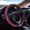 Dark Red Tie Dye Steering Wheel Cover-grizzshop