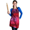 Dark Red Tie Dye Women's Apron-grizzshop