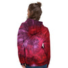 Dark Red Tie Dye Women's Hoodie-grizzshop