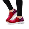 Dark Red Tie Dye Women's Sneakers-grizzshop