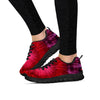 Dark Red Tie Dye Women's Sneakers-grizzshop