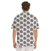 Dartboard White And Black Print Pattern Men's Short Sleeve Shirts-grizzshop