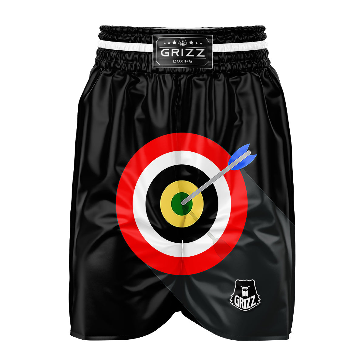 Darts Bullseye Print Boxing Shorts-grizzshop