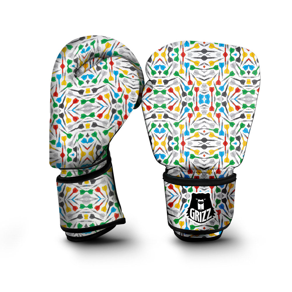 Darts Colorful Print Pattern Boxing Gloves-grizzshop
