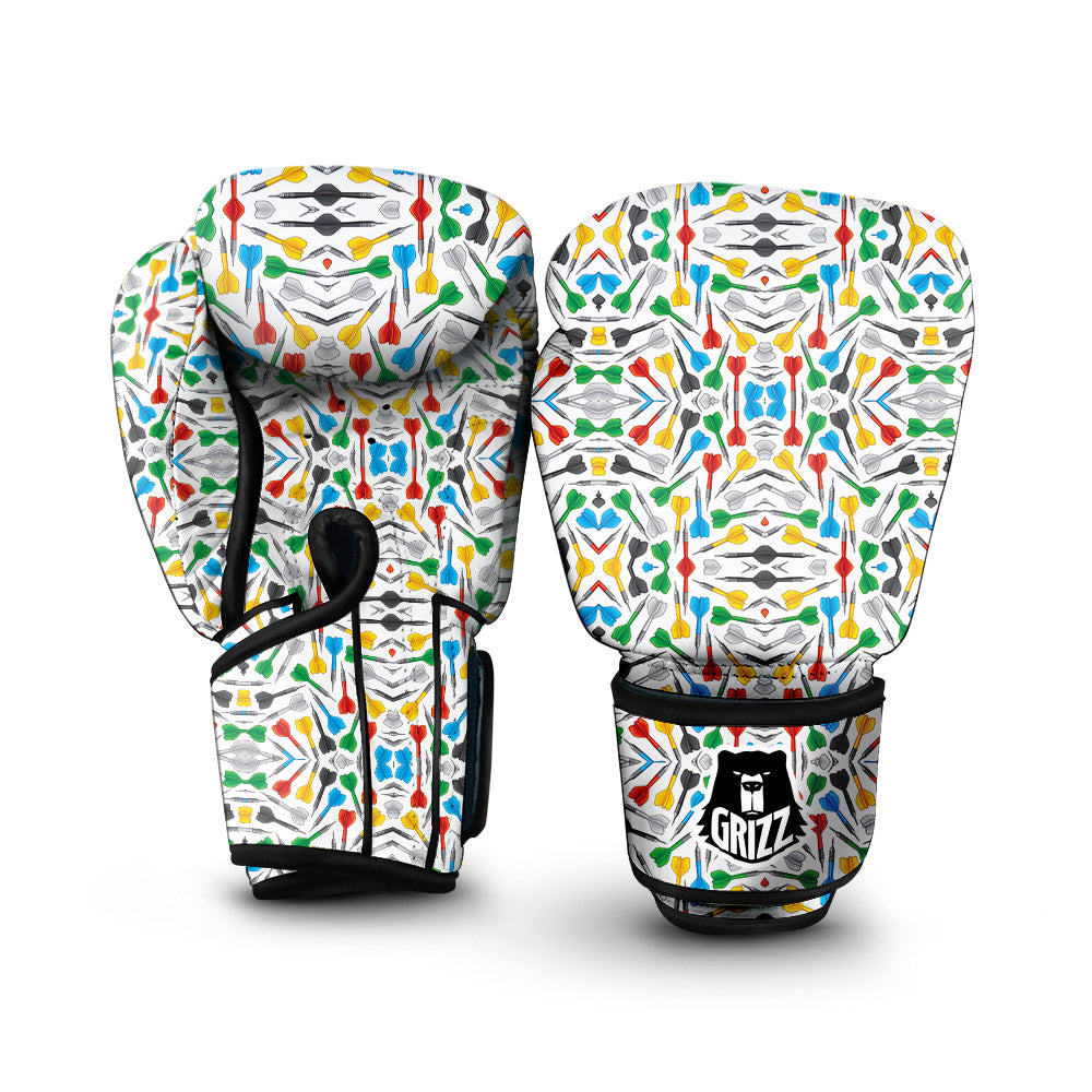 Darts Colorful Print Pattern Boxing Gloves-grizzshop