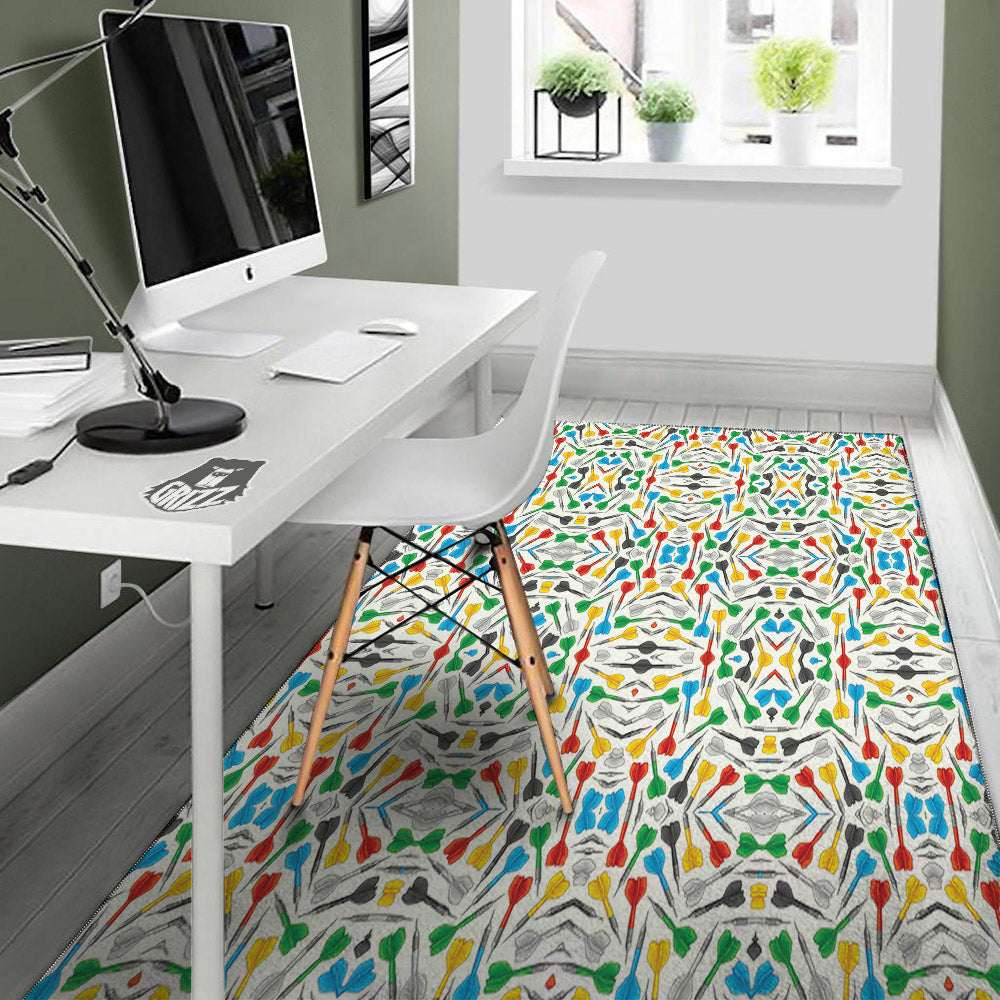 Darts Colorful Print Pattern Floor Mat-grizzshop