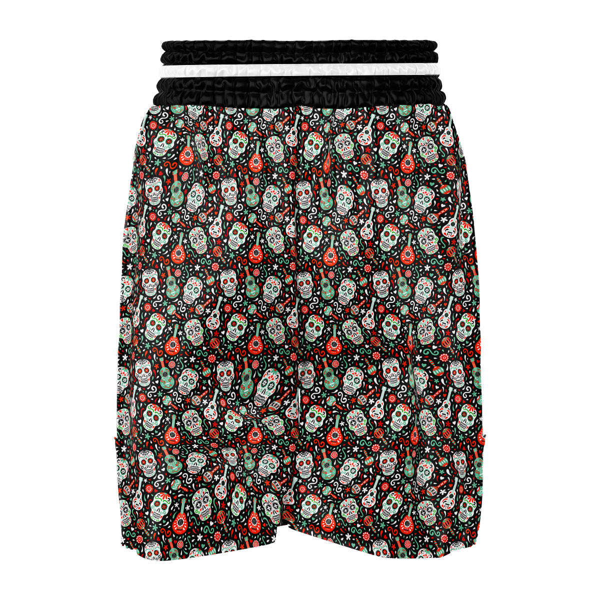 Day Of The Dead Calaveras Print Pattern Boxing Shorts-grizzshop