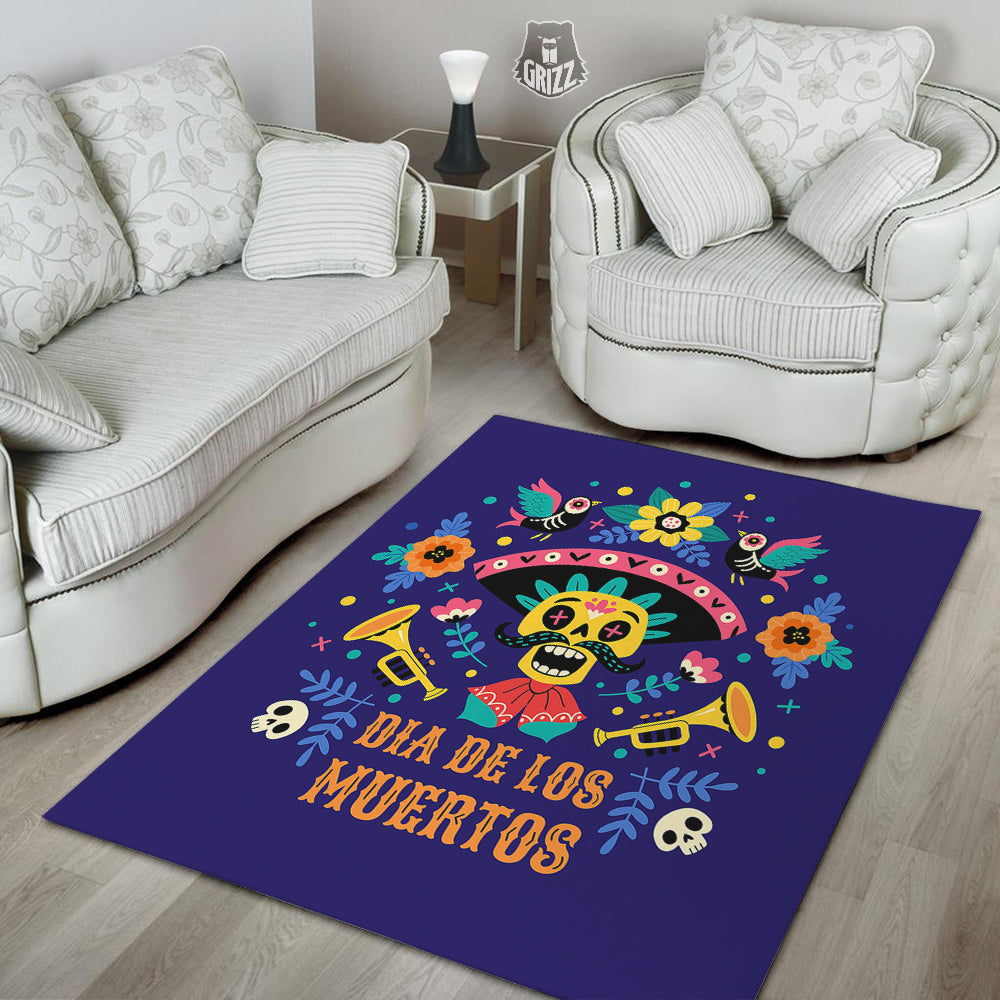 Day Of The Dead Cinco de Mayo Print Floor Mat-grizzshop