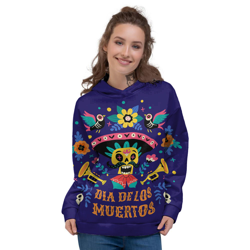 Day Of The Dead Cinco de Mayo Print Women's Hoodie-grizzshop
