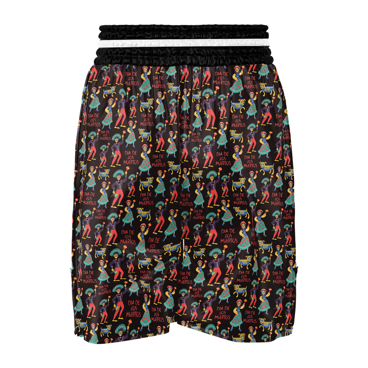 Day Of The Dead Dia De Los Muertos Print Pattern Boxing Shorts-grizzshop