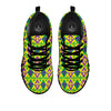 De Lis Mardi Gras Print Pattern Black Sneaker-grizzshop