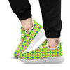 De Lis Mardi Gras Print Pattern White Athletic Shoes-grizzshop