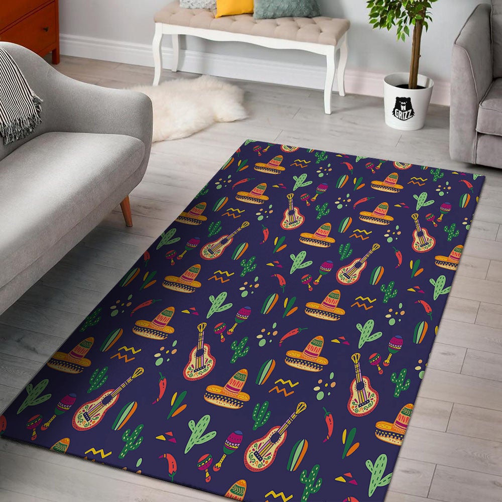 De Mayo Mexico Cinco Print Pattern Floor Mat-grizzshop