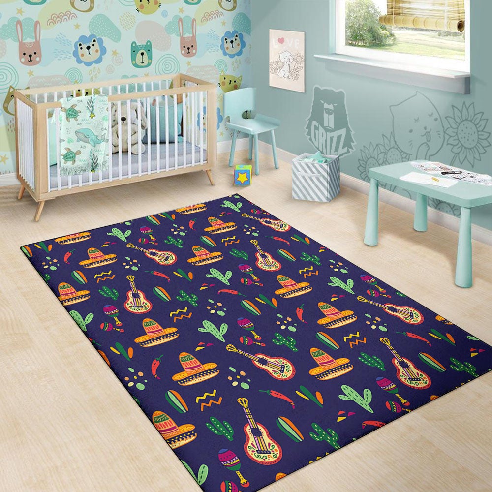De Mayo Mexico Cinco Print Pattern Floor Mat-grizzshop