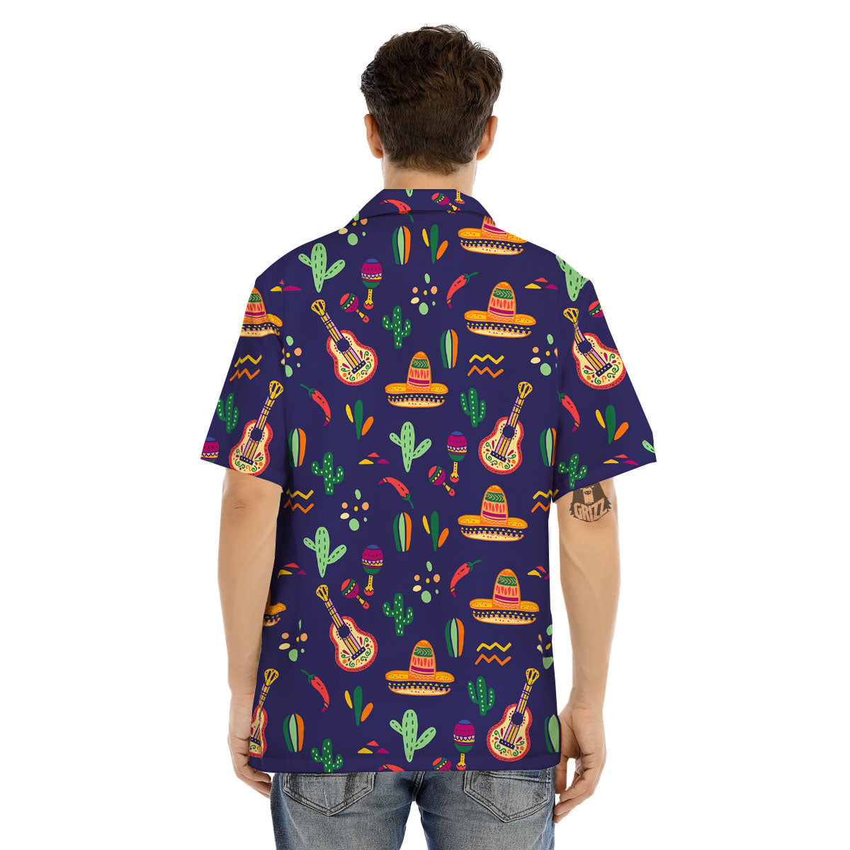 De Mayo Mexico Cinco Print Pattern Men's Hawaiian Shirt-grizzshop