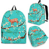 Deer Blossom Tree Pattern Print Backpack-grizzshop