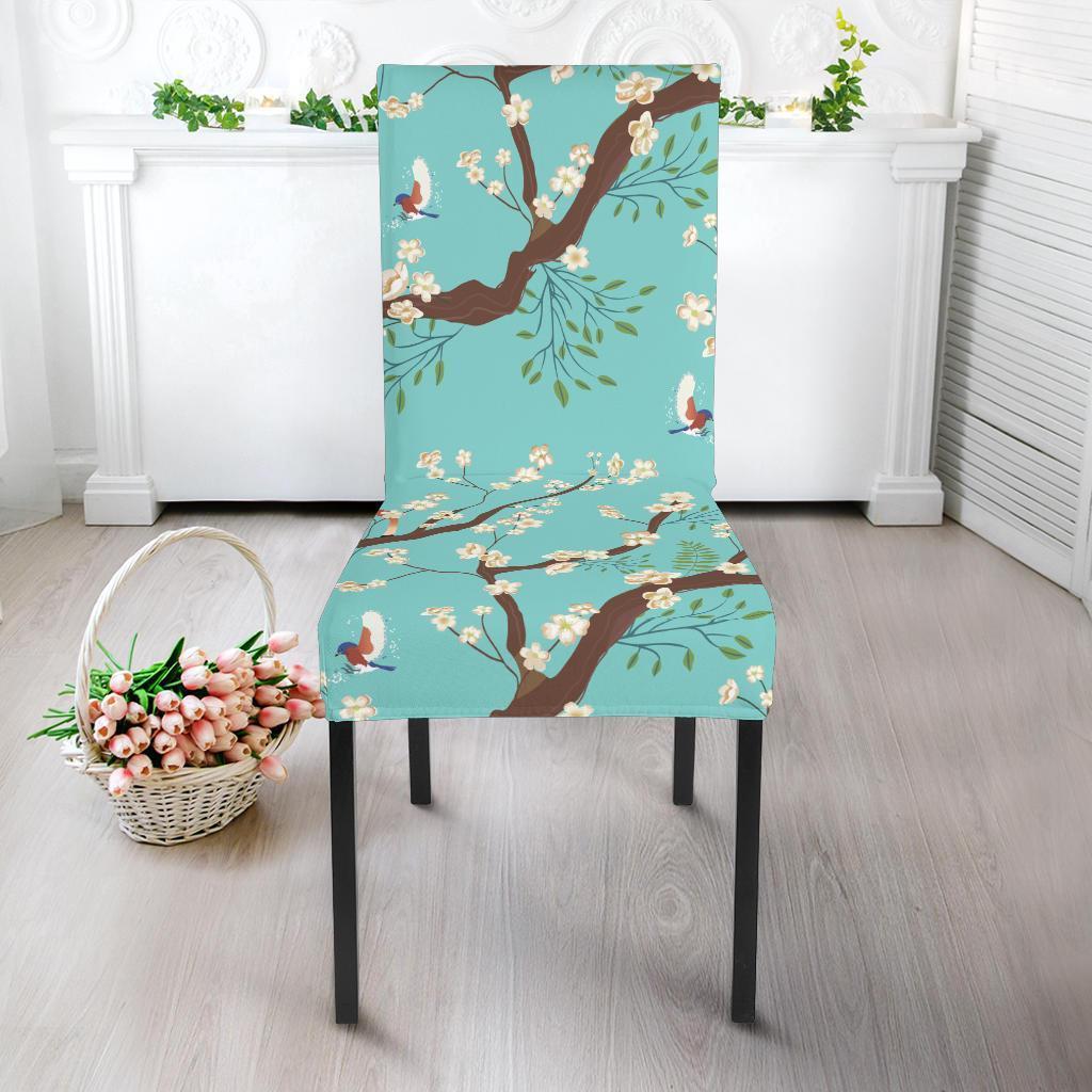 Deer Blossom Tree Pattern Print Chair Cover-grizzshop