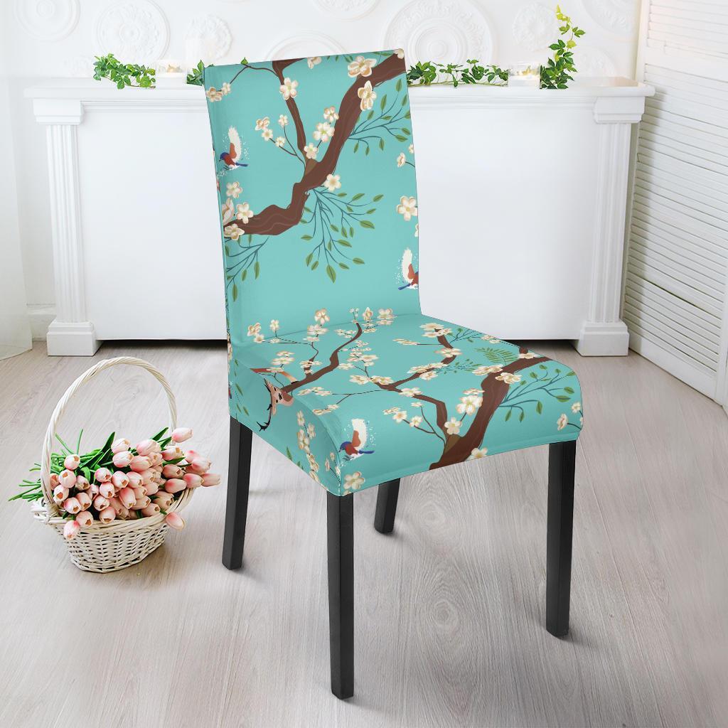 Deer Blossom Tree Pattern Print Chair Cover-grizzshop