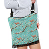 Deer Blossom Tree Pattern Print Crossbody Bags-grizzshop