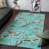 Deer Blossom Tree Pattern Print Floor Mat-grizzshop