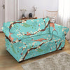 Deer Blossom Tree Pattern Print Loveseat Cover-grizzshop