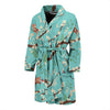 Deer Blossom Tree Pattern Print Men Long Robe-grizzshop