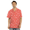 Deer Christmas Print Pattern Men's Hawaiian Shirt-grizzshop